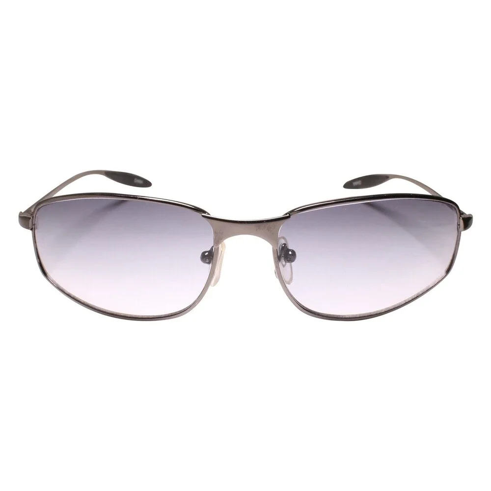 Classic Genuine Vintage 90s Y2K Rectangle Gunmetal Sunglasses for Timeless Style